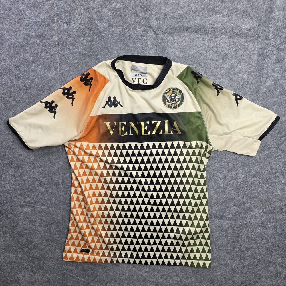 VENEZIA FC 2021 2022 Away Football Shirt Soccer Jersey Kappa Beige Size Large